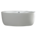 BC Designs Tamorina Acrylic Freestanding Bath, Double Ended Bath, Polished White, 1700x800mm