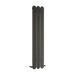 Carisa Magico Double Vertical Aluminium Radiator, clear background image