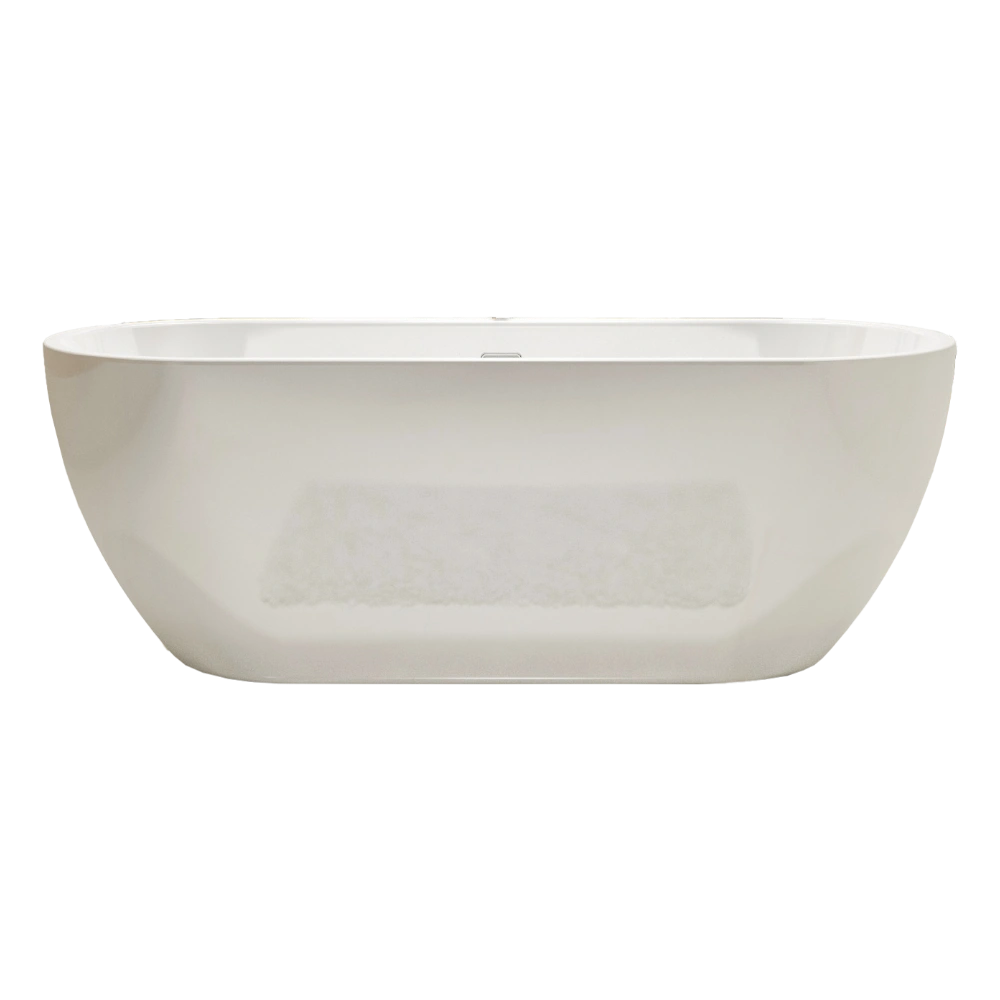 Charlotte Edwards Belgravia Gloss White Freestanding Contemporary Bathtub in size length 1500 x width 730mm x height 600mm
