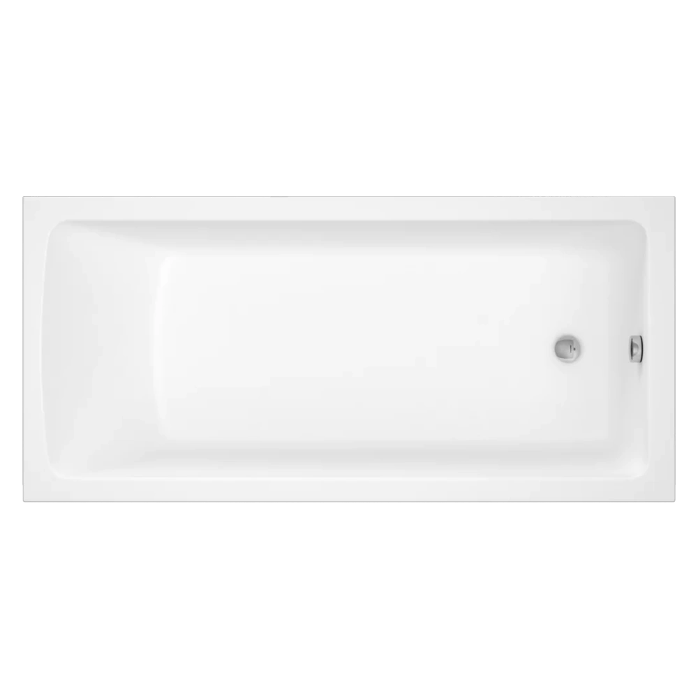 Tissino Lorenzo Premium Single Ended Acrylic Bath 1700x800mm, clear background image
