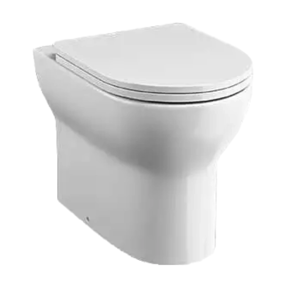 Tissino Nerola Nerola Rimless Back To Wall Pan, slimline toilet seat, clear background image