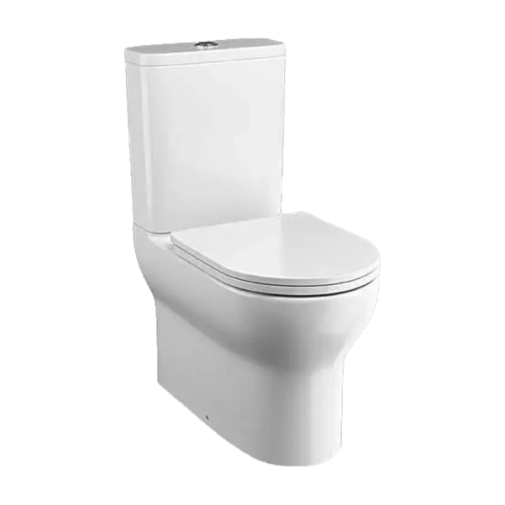 Tissino Nerola Rimless Closed Coupled Pan, Cistern and slimline seat, clear background image