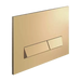 Tissino Rocco2 Quadrato Wall Plate, WC - TRC-202-BB brushed brass, clear background image