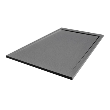 Tissino Giorgio Lux Square/Rectangular Shower Tray, W 800mm grey side view