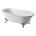 arroll cheverny white painted interior bath with legs