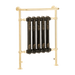 arroll brushed brass heated towel radiator black clear background 