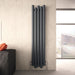 Carisa Motion vertical Aluminium Radiator, in a living space