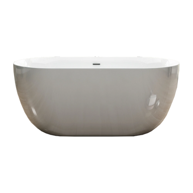 Charlotte Edwards Mayfair Acrylic Freestanding Bath, Double Ended Bathtub, 1800x860mm clear background