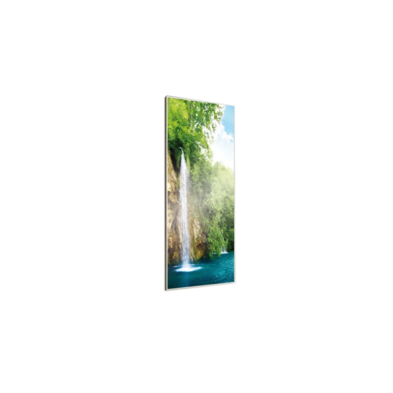 Eucotherm Picture Infrared Radiator, waterfall picture, clear background image
