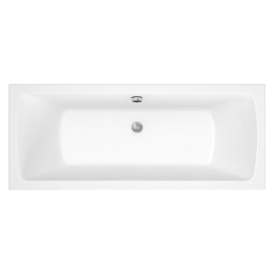 Tissino Lorenzo Premium Double Ended Acrylic Bath 1700x700mm, clear background drawing