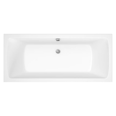 Tissino Lorenzo Double Ended Acrylic Bath 1800x800mm, clear background image