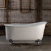 ambrose 1470mm x 740mm white designer french inspired freestanding bathtub with legs