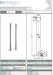BC Designs Victrion Traditional Cast Bath Legs, Bath Stand Pipes 660mm x 88mm technical drawing