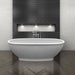 BC Designs Casini Cian Freestanding Bath, Double Ended Boat Bathtub 1680x750mm white, bathroom image