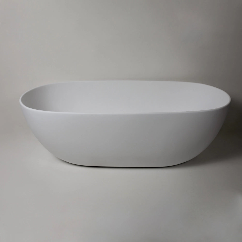 BC Designs Crea Cian Freestanding Bath, Double Ended Bath, 1665x780mm white front