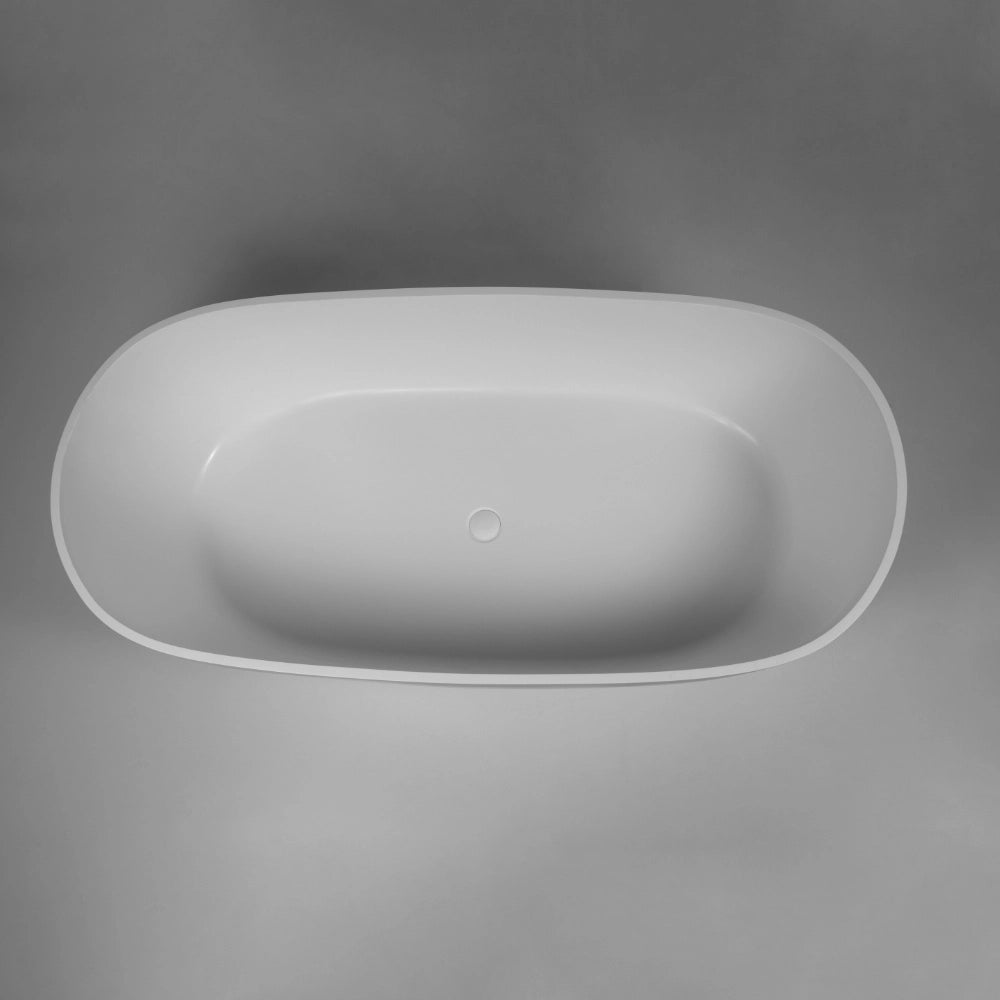 BC Designs Crea Cian Freestanding Bath, Double Ended Bath, 1665x780mm birds eye view from above