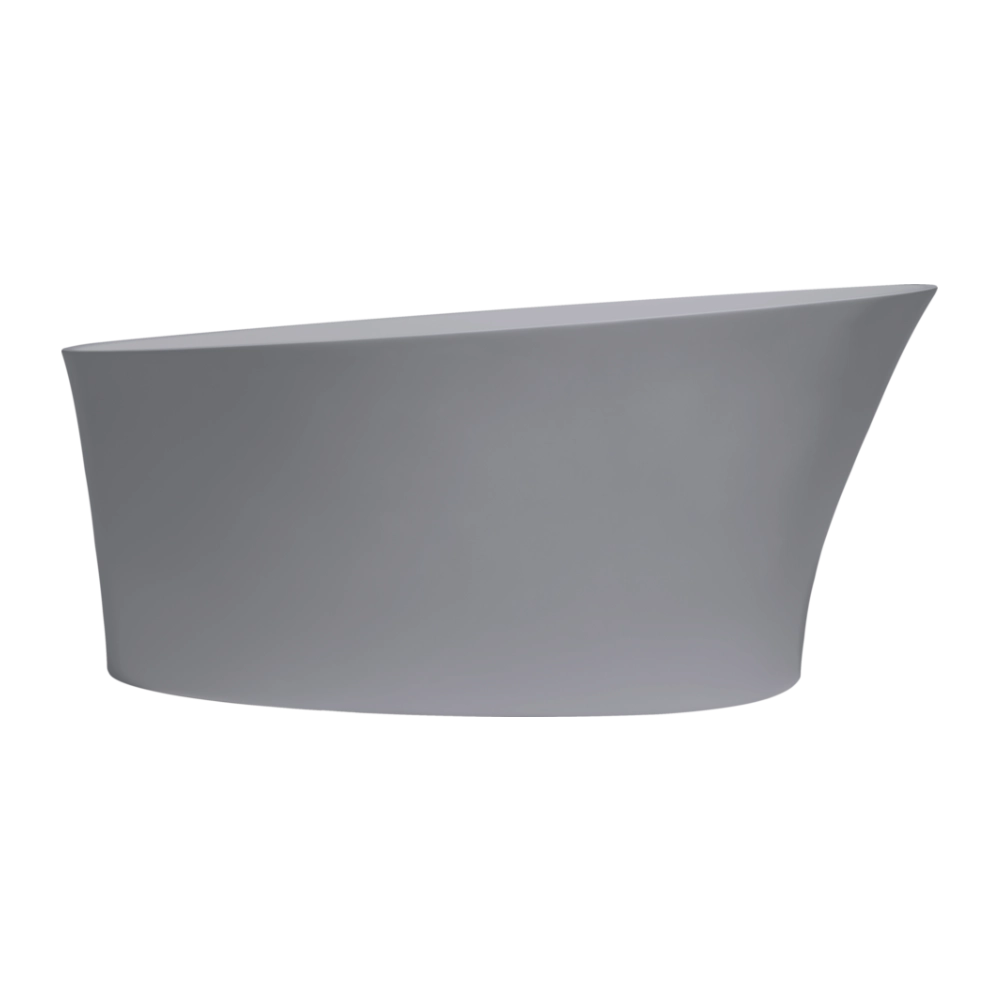 BC Designs Delicata Cian Freestanding Bath, 8 ColourKast Finishes 1520mm x 715mm BAB020PG powder grey