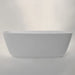 BC Designs Divita Cian Freestanding Bath, White & Colourkast Finishes 1495mm x 720mm BAB074 BAB075 white finish