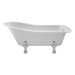 BC Designs Fordham Acrylic Freestanding Bath, Roll Top Painted Slipper Bath With Feet two, 1500x730mm
