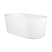 BC Designs Viado Acrylic Freestanding Bath, Double Ended Bath, Polished White, 1780x800mm side view