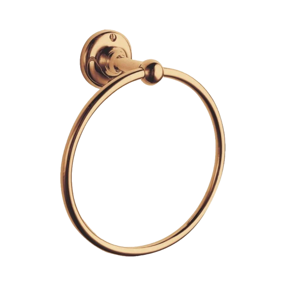 BC Designs Victrion Hand Towel Ring, Hand Towel Rail 165mm x 165mm polished copper