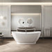richmond bathtub from charlotte edwards baths in the moddle of a modern room