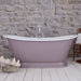 Hurlingham Galleon Freestanding Cast Iron Roll Top Bath, Bespoke Painted in length 1675mm BVC001 pink finish for bathroom
