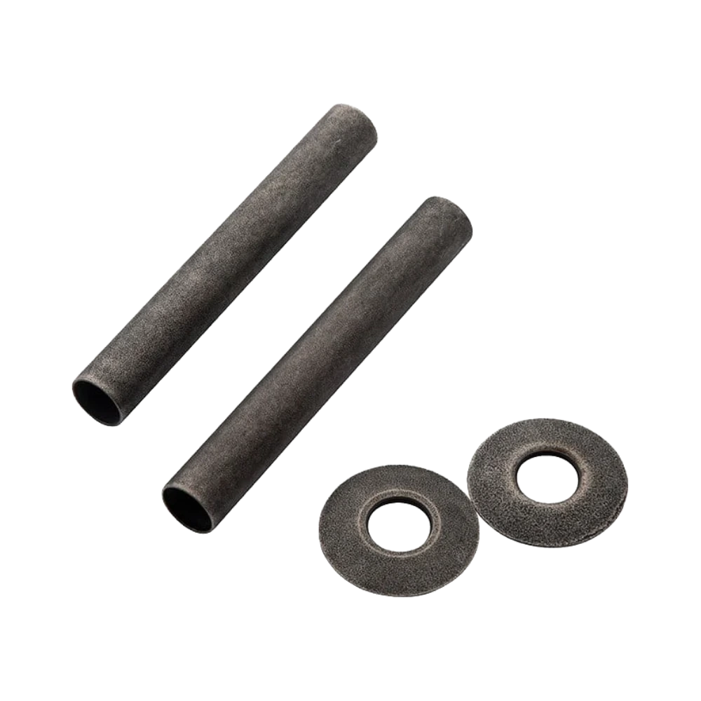 Arroll Radiator Pipe Cover Sleeves Shroud Kit with Base Plate 130mm in length and in Pewter Finish