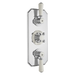 BC Designs Victrion Triple Thermostatic Concealed Shower Valve 2 Outlets in chrome finish