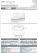 BC Designs Viado Acrylic Freestanding Bath, Double Ended Bath, Polished White, 1780x800mm data sheet
