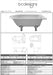 BC Designs Tye Acrylic Freestanding Bath, Painted Shower Bath With Feet, 1500x750mm data sheet