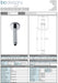 BC Designs Victrion Ceiling Mounted Shower Arm technical drawing