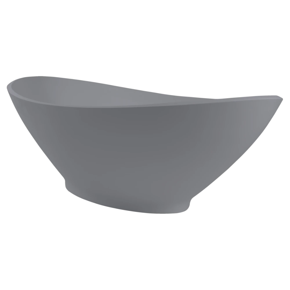 BC Designs Kurv Cian Freestanding Bath, White & ColourKast Finishes 1890mm x 900mm BAB005 BAB006 powder grey