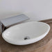 BC Designs Tasse Gio Cian Bathroom Wash Basin sink in polished white on vanity unit