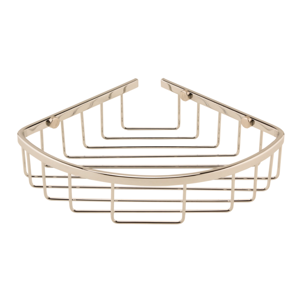 BC Designs Victrion Corner Shower Basket nickel