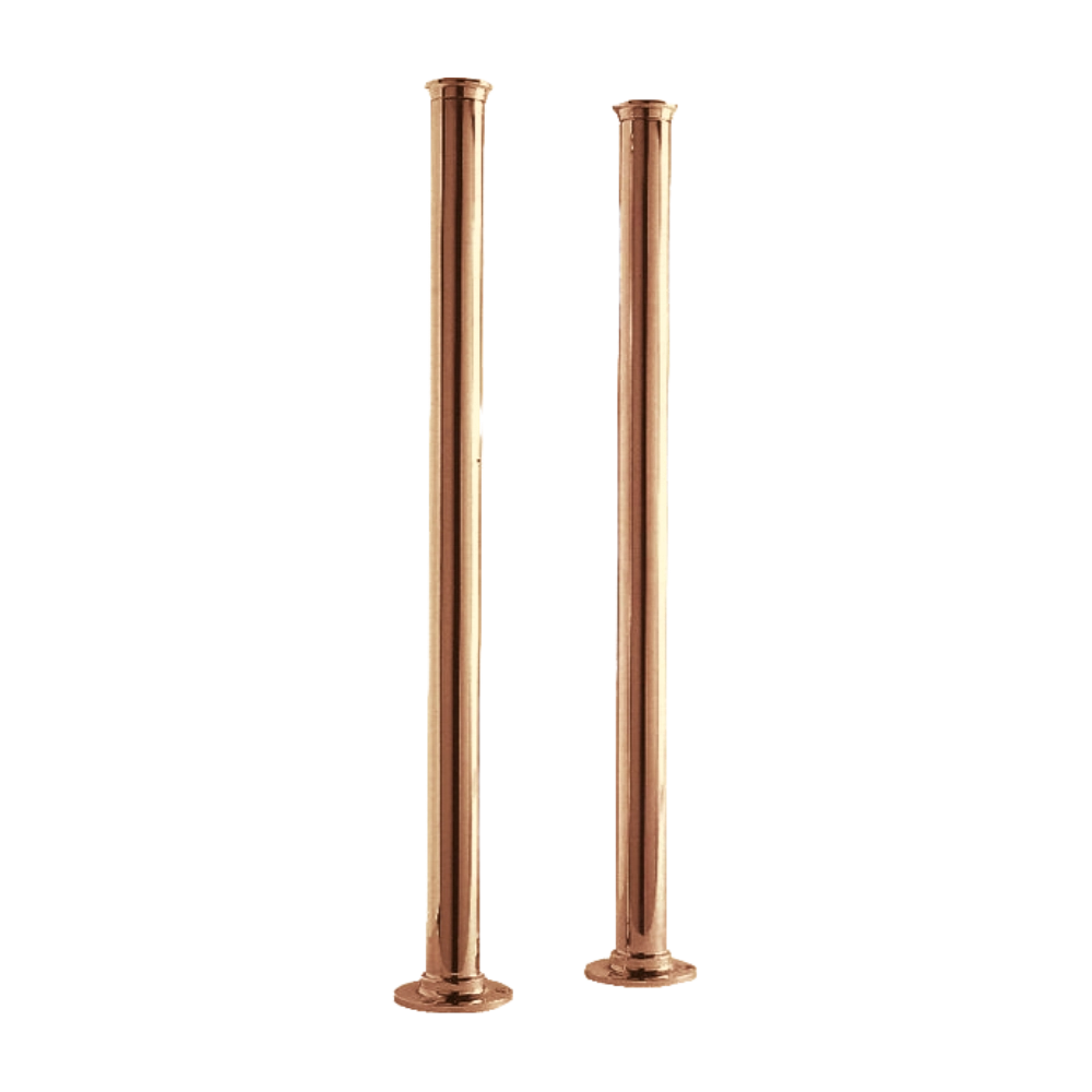 BC Designs Victrion Freestanding Legs for Bath Shower Mixer in Polished Copper CTW905CO