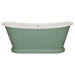 BC Designs Traditional Boat Bath Acrylic Roll Top Bespoke Custom Painted Bathtub 1700mm x 750mm BAC065 chappel green