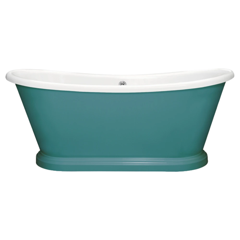 BC Designs Traditional Boat Bath Acrylic Roll Top Bespoke Custom Painted Bathtub 1700mm x 750mm BAC065 vardo blue 288