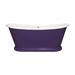BC Designs Traditional Boat Bath Acrylic Roll Top Bespoke Custom Painted Bathtub 1800mm x 750mm BAS070 purple heart 188