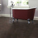 Hurlingham Shelley Slipper Small Cast Iron Bath, Roll Top Painted Small 1370x730mm with taps