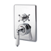 Hurlingham Dual Control Thermostatic Concealed Shower Valve, 1 Outlet chrome