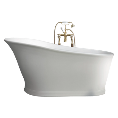 BC Designs Cian Freestanding Slipper Bath, White 1590x785mm