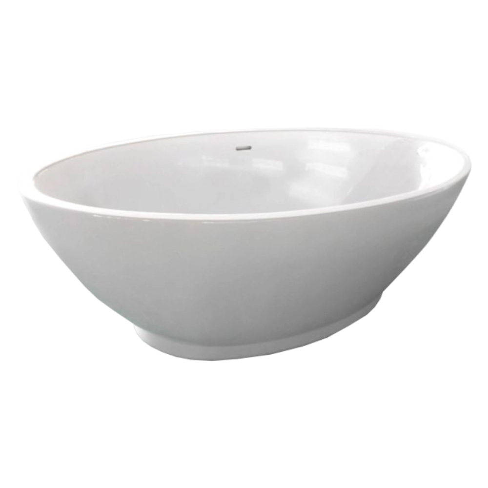 BC Designs Chalice Minor Acrylic Bath, Double Ended Boat Bath, Gloss White 1650x900mm
