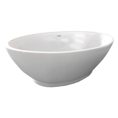 BC Designs Chalice Minor Acrylic Bath, Double Ended Boat Bath, Gloss White 1650x900mm