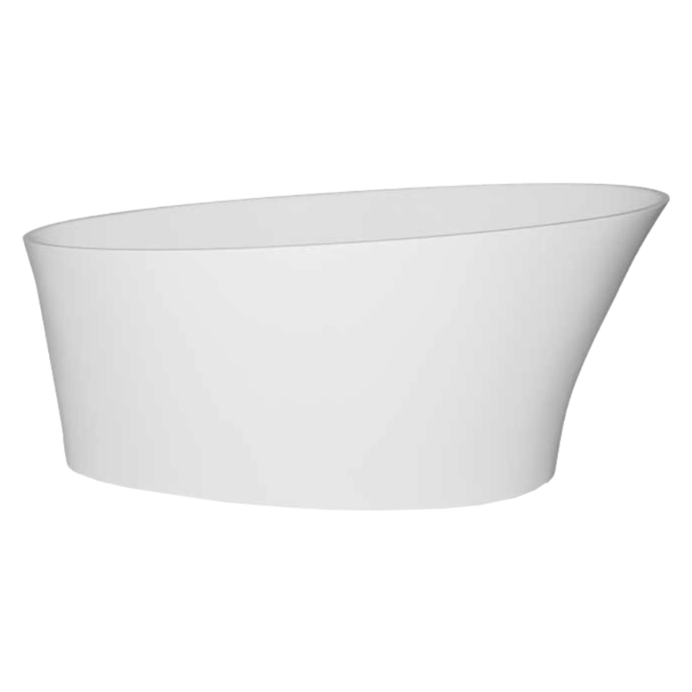 BC Designs Delicata Cian Freestanding Bath, 8 ColourKast Finishes 1520mm x 715mm BAB020 white