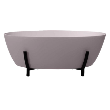 BC Designs Essex Cian Freestanding Bath, White & Colourkast Finishes 1510mm x 759mm satin rose