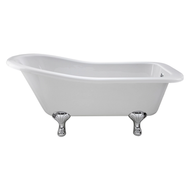 BC Designs Fordham Acrylic Freestanding Bath, Roll Top Painted Slipper Bath With Feet one, 1500x730mm