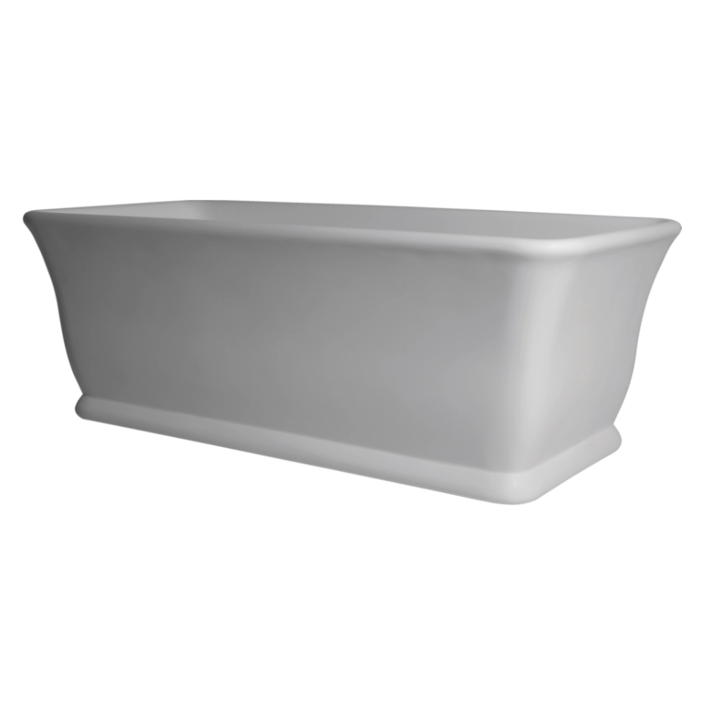 BC Designs Magnus Cian Freestanding Bath, White & Colourkast Finishes, 1680mm x 750mm BAB025