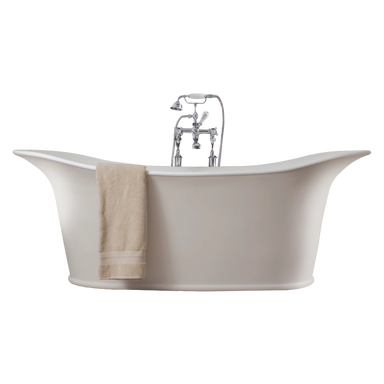BC Designs Wivenhoe Cian Freestanding Bath 1800mm x 820mm in BAB056 BAB057 polished white or silk mat white finish