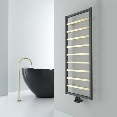 Carisa Burton Aluminium Towel Radiator, in a bathroom space